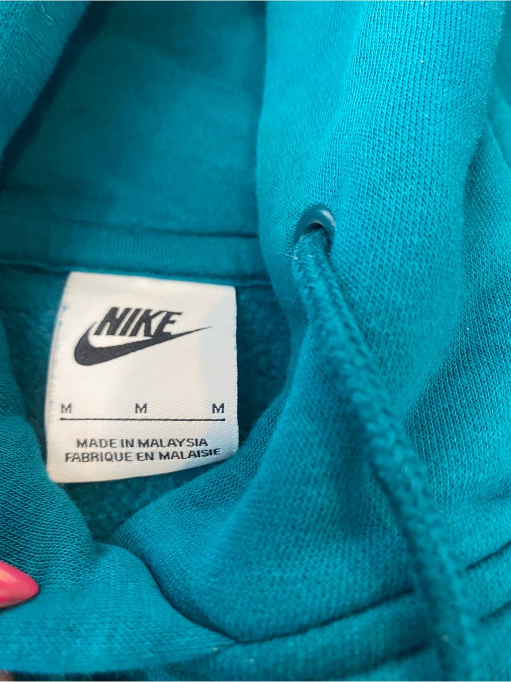 Women's Nike Oversized Phoenix Fleece Hoodie Teal In Color Size Medium - Picture 6 of 16